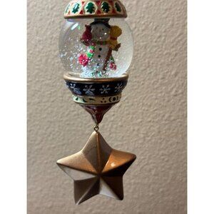 San Francisco Music Box Co. Snowman Musical Ornament "Christmas Medley" Decor